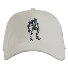 Baseball cap with Print Titanfall Robot Print - white