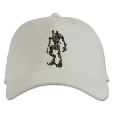 Baseball cap with Print Titanfall Theme Robot Print - white