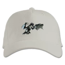 Baseball cap with Print The Elder Scrolls Dragon Print - white