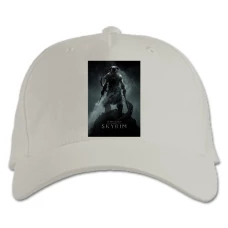 Baseball cap with Print The Elder Scrolls Skyrim Print - white