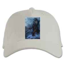 Baseball cap with Print The Elder Scrolls Theme - white