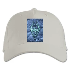 Baseball cap with Print The Elder Scrolls Logo - white