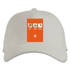 Baseball cap with Print The Elder Scrolls Fun Print - white