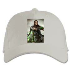 Baseball cap with Print The Elder Scrolls Girl Hero Print - white