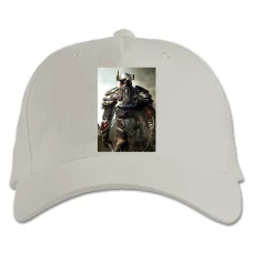 Baseball cap with Print The Elder Scrolls Warrior - white