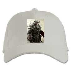 Baseball cap with Print The Elder Scrolls Warrior Print - white