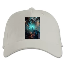 Baseball cap with Print The Elder Scrolls Dragon Hero - white