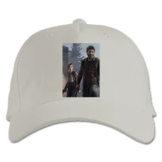 Baseball cap with Print The Last Of Us Main Heroes - white