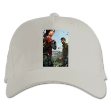 Baseball cap with Print The Last Of Us Main Heroes Print - white