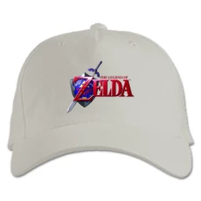 Baseball cap with Print The Legend Of Zelda Logo - white