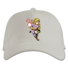 Baseball cap with Print The Legend Of Zelda Hero Magic - white