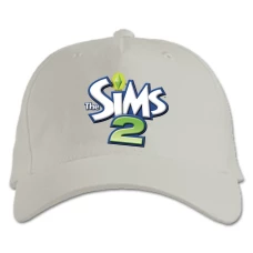Baseball cap with Print The Sims 2 Logo - white
