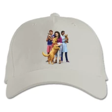 Baseball cap with Print The Sims Heroes With Dog - white