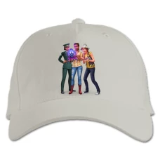 Baseball cap with Print The Sims Heroes Print - white