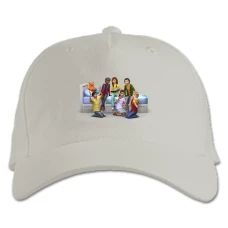 Baseball cap with Print The Sims Cute Heroes - white
