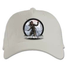 Baseball cap with Print Tomb Raider Logo Print - white