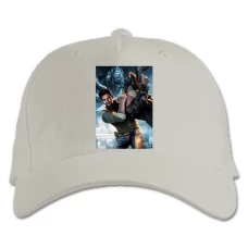 Baseball cap with Print Uncharted Hero - white