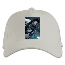 Baseball cap with Print Uncharted Print - white