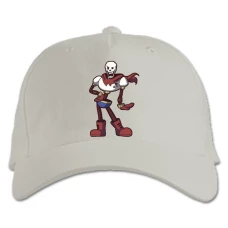 Baseball cap with Print Undertale Papyrus - white