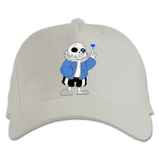 Baseball cap with Print Undertale Sans Print - white
