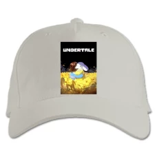 Baseball cap with Print Undertale Theme - white