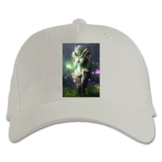 Baseball cap with Print Warframe Creature - white