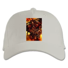 Baseball cap with Print Warhammer Strong Hero Theme - white