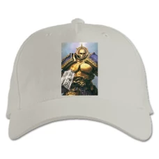Baseball cap with Print Warhammer Powerful Hero Theme - white