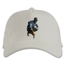 Baseball cap with Print Watch Dogs Theme Main Hero Print - white