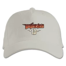 Baseball cap with Print Wolfenstein Logo - white