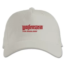 Baseball cap with Print Wolfenstein Logo Print - white