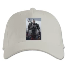 Baseball cap with Print The Witcher Geralt Of Rivia - white
