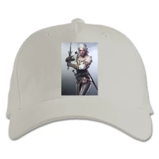Baseball cap with Print The Witcher Ciri - white