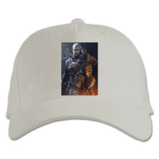 Baseball cap with Print The Witcher Geralt - white