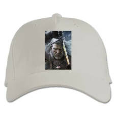 Baseball cap with Print The Witcher Geralt Hero - white