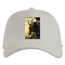 Baseball cap with Print The Witcher Geralt Print - white