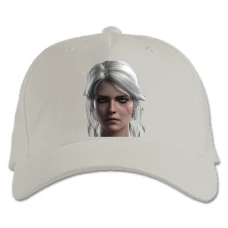 Baseball cap with Print The Witcher Ciri Printt - white