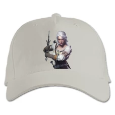 Baseball cap with Print The Witcher Ciri Hero Print - white