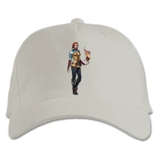 Baseball cap with Print The Witcher Triss Merigold - white