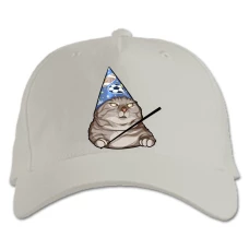 Кепка з принтом Інтернет-Мема Вжух - біла