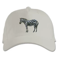 Baseball cap with Print Zebra - white