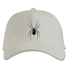 Baseball cap with Print Spider - white