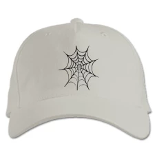 Baseball cap with Print Spider's Web - white