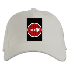 Baseball cap with Print Red Hot Chili Peppers - white