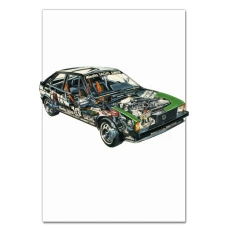 Блокнот А5 с принтом Скелетон Авто 11 -