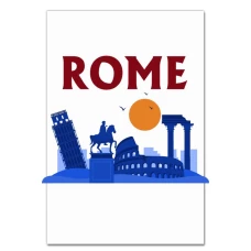 Notebooks A5 with print Rome -