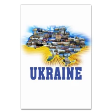 Блокнот А5 з принтом Україна -