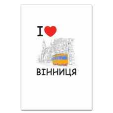 Блокнот А5 с принтом Винница -