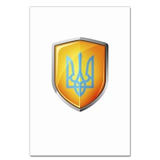 Блокнот А5 с принтом 3Д Герб Украины -