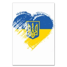 Блокнот А5 с принтом Сердце Украины и Герб -